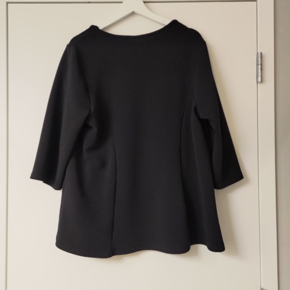 Catherine's Black Top sz 1X - Picture 5 of 5